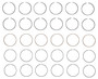 Enginetech C90016-100 Premium 1.00mm Oversize Piston Ring Set for 1988-1998 Mazda 3.0L 180ci V6 - Complete Engine Ring Set