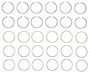 Enginetech S95116-.50 Premium .50mm Oversize Piston Ring Set for 2003-2011 Mitsubishi 3.8L 230ci V6 - Complete Engine Ring Set