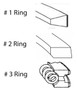 Enginetech M41128-STD Premium Standard Piston Ring Set for 1994-2003 Ford International 7.3L 444-445ci V8 - Complete Engine Ring Set