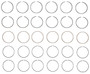 Enginetech S89246-.50 Premium .50mm Oversize Piston Ring Set for 2005-2007 Cadillac 2.8L 170ci V6 - Complete Engine Ring Set