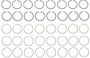 Enginetech R41208-030 Cast .030" Oversize Piston Ring Set for 1967-1978 Pontiac 6.6L/7.0L 400-428ci V8 - Complete Engine Ring Set