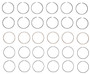Enginetech S87416-.50 Premium .50mm Oversize Piston Ring Set for 2003-2004 Cadillac 3.2L 197ci V6 - Complete Engine Ring Set