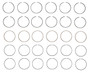 Enginetech C87026-100 Premium 1.00mm Oversize Piston Ring Set for 1984-1998 Mercury Nissan INFINITI 3.0L V6 - Complete Engine Ring Set
