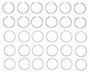 Enginetech C91166-STD Premium Standard Piston Ring Set for 1991-2005 Dodge Chrysler Plymouth 3.0L 181ci V6 - Complete Engine Ring Set