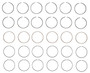 Enginetech C38736-040 Premium .040" Oversize Piston Ring Set for 1963-1989 Chevy GMC 4.8L 292ci I6 - Complete Engine Ring Set
