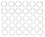 Enginetech C93026-040 Premium .040" Oversize Piston Ring Set for 1974-1986 Ford 2.8L 171ci V6 - Complete Engine Ring Set