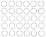 Enginetech S89486-.50 Premium .50mm Oversize Piston Ring Set for 2000-2012 Ford Lincoln Mercury 3.0L 181ci V6 - Complete Engine Ring Set