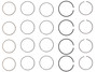 Enginetech S86004-020 Premium .020" Oversize Piston Ring Set for 2014-2020 Subaru 2.0L 122ci 4cyl - Complete Engine Ring Set