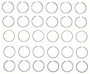 Enginetech M40026-030 Premium .030" Oversize Piston Ring Set for 1965-1996 Ford 4.9L 300ci I6 - Complete Engine Ring Set