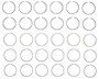 Enginetech S92016-STD Premium Standard Piston Ring Set for 2004-2010 Toyota Lexus 3.3L 202ci V6 - Complete Engine Ring Set