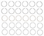 Enginetech C89516-STD Premium Standard Piston Ring Set for 1999-2002 Oldsmobile 3.5L 214ci V6 - Complete Engine Ring Set