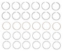 Enginetech R35666-.50 Cast .50mm Oversize Piston Ring Set for 1953-1967 Chevy GMC 3.2L/3.8L 194-235ci I6 - Complete Engine Ring Set