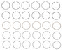 Enginetech C96826-.75 Premium .75mm Oversize Piston Ring Set for 1982-1987 Ford 3.8L 232ci V6 - Complete Engine Ring Set