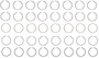 Enginetech M43658-040 Premium .040" Oversize Piston Ring Set for 1968-1993 Ford Lincoln Mercury 7.0L/7.5L V8 - Complete Engine Ring Set