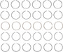 Enginetech S89236-STD Premium Standard Piston Ring Set for 1999-2008 Ford Mercury Mazda 3.0L 182ci V6 - Complete Engine Ring Set
