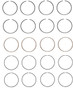 Enginetech C85624-.50 Premium .50mm Oversize Piston Ring Set for 1995-1999 Eagle Mitsubishi 2.0L 122ci I4 - Complete Engine Ring Set