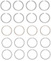 Enginetech S76514-.50 Premium .50mm Oversize Piston Ring Set for 2006-2011 Hyundai Kia 1.6L I4 - Complete Engine Ring Set