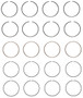 Enginetech C85324-.50 Premium .50mm Oversize Piston Ring Set for 1989-1992 Plymouth Mitsubishi 2.0L 122ci I4 - Complete Engine Ring Set