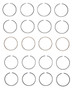 Enginetech M87004-020 Premium .020" Oversize Piston Ring Set for 2008-2015 Honda Acura 2.4L 144ci I4 - Complete Engine Ring Set