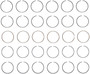 Enginetech S87556-.50 Premium .50mm Oversize Piston Ring Set for 1994-2006 Toyota Lexus 3.0L V6 - Complete Engine Ring Set
