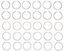 Enginetech S82526-STD Premium Standard Piston Ring Set for 1992-2006 VW Audi 2.8L/3.0L V6 - Complete Engine Ring Set - Sized by Bore