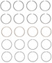 Enginetech C85004-100 Premium 1.00mm Oversize Piston Ring Set for 1990-1997 Honda Acura Isuzu 2.2L I4 - Complete Engine Ring Set
