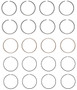 Enginetech S87574-STD Premium Standard Piston Ring Set for 2004-2005 Dodge 2.4L 148ci I4 - Complete Engine Ring Set - Sized by Bore