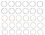 Enginetech C93456-STD Premium Standard Piston Ring Set for 1998-2004 Honda Acura Isuzu 3.2L/3.5L V6 - Complete Engine Ring Set