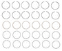 Enginetech C93506-.50 Premium .50mm Oversize Piston Ring Set for 1995-2004 Toyota 3.4L V6 - Complete Engine Ring Set - Sized by Bore