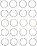 Enginetech S31154-020 Premium .020" Oversize Piston Ring Set for 2011-2019 Ford 1.6L 97ci I4 - Complete Engine Ring Set - Sized by Bore