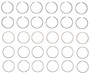 Enginetech M96136-.50 Premium .50mm Oversize Piston Ring Set for 1988-1993 Buick Oldsmobile Pontiac 3.8L 231ci V6 - Complete Engine Ring Set