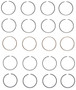 Enginetech M91146-.75 Premium .75mm Oversize Piston Ring Set for 1987-1998 Dodge Chrysler Plymouth 3.0L 181ci V6 - Complete Engine Ring Set