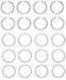 Enginetech M87584-STD Premium Standard Piston Ring Set for 2006-2013 Mazda 2.3L I4 - Complete Engine Ring Set - Sized by Bore