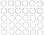 Enginetech M89016-.75 Premium .75mm Oversize Piston Ring Set for 1981-1991 Chevy GMC Jeep Buick 2.8L 173ci V6 - Complete Engine Ring Set