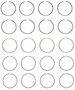 Enginetech S87314-.50 Premium .50mm Oversize Piston Ring Set for 1992-2001 Honda 2.2L/2.3L I4 - Complete Engine Ring Set
