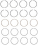 Enginetech S82154-STD Premium Standard Piston Ring Set for 1995-1998 Saturn 1.9L 116ci I4 - Complete Engine Ring Set - Sized by Bore