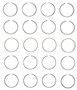 Enginetech S87564-STD Premium Standard Piston Ring Set for 2001-2019 Ford Mercury Mazda 2.0L/2.3L 122-140ci I4 - Complete Engine Ring Set