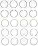 Enginetech C85434-.50 Premium .50mm Oversize Piston Ring Set for 1992-1998 Plymouth Eagle Hyundai 2.0L 122ci I4 - Complete Engine Ring Set