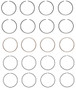 Enginetech C87504-100 Premium 1.00mm Oversize Piston Ring Set for 1981-1995 Dodge Chrysler Plymouth 2.2L/2.5L I4 - Complete Engine Ring Set