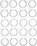 Enginetech S81514-STD Premium Standard Piston Ring Set for 2002-2007 Mitsubishi 2.0L 122ci I4 - Complete Engine Ring Set