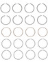 Enginetech S77004-STD Premium Standard Piston Ring Set for 2016-2022 Hyundai Kia 1.6L 97ci I4 - Complete Engine Ring Set