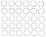 Enginetech S94216-.50 Premium .50mm Oversize Piston Ring Set for 2006-2011 Chevy Buick Pontiac 3.5L/3.9L V6 - Complete Engine Ring Set