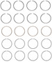 Enginetech S32874-.50 Premium .50mm Oversize Piston Ring Set for 2012-2021 Mazda 2.0L 122ci I4 - Complete Engine Ring Set