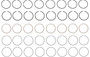 Enginetech R40858-030 Cast .030" Oversize Piston Ring Set for 1970-1991 Jeep AMC 5.9L 360ci V8 - Complete Engine Ring Set