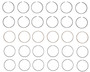 Enginetech C96046-.50 Premium .50mm Oversize Piston Ring Set for 1996-2011 Dodge Chrysler Jeep 3.5L-4.0L V6 - Complete Engine Ring Set