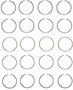 Enginetech S81234-STD Premium Standard Piston Ring Set for 1997-2006 VW Audi 1.8L I4 - Complete Engine Ring Set - Sized by Bore