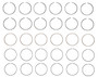 Enginetech C96126-.50 Premium .50mm Oversize Piston Ring Set for 1995-2008 Chevy Buick Oldsmobile 3.8L/5.3L V6 - Complete Engine Ring Set