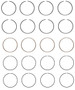 Enginetech S75254-.50 Premium .50mm Oversize Piston Ring Set for 1995-2001 Chevy Geo Suzuki 1.6L 97-98ci I4 - Complete Engine Ring Set