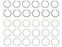 Enginetech R96826-100 Cast 1.00mm Oversize Piston Ring Set for 1982-1987 Ford Lincoln Mercury 3.8L 232ci V6 - Complete Engine Ring Set