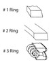 Enginetech R96826-100 Cast 1.00mm Oversize Piston Ring Set for 1982-1987 Ford Lincoln Mercury 3.8L 232ci V6 - Complete Engine Ring Set